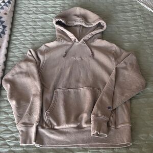 Champion - Vintage-Style Baggy Beige Hoodie